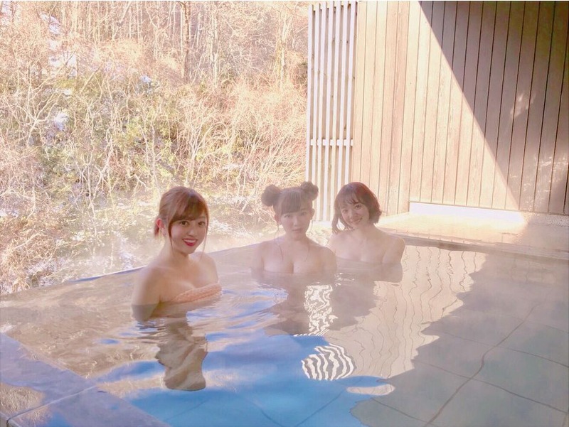 菊地亜美(27)温泉入浴で乳輪ポロリショット披露ｗｗ【エロ画像】